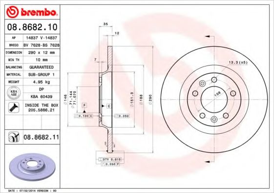 BREMBO 08.8682.11