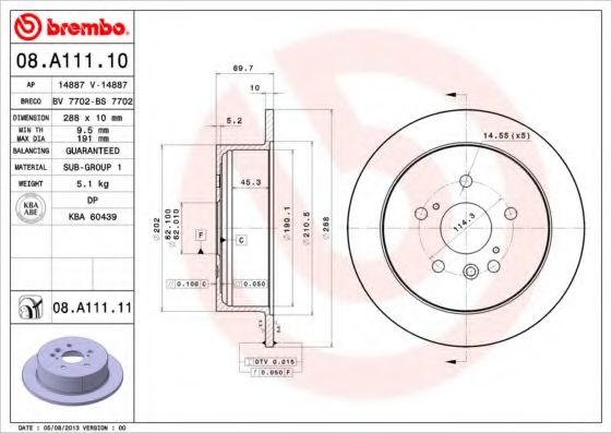 BREMBO 08.A111.11