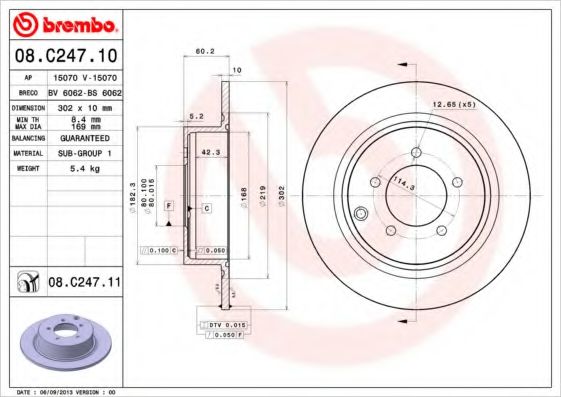 BREMBO 08.C247.11