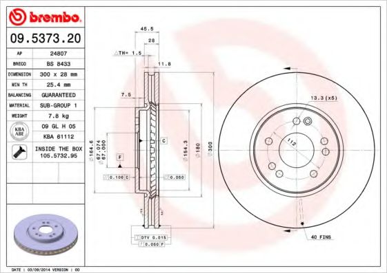 BREMBO 09.5373.20