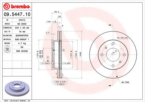 BREMBO 09.5447.10