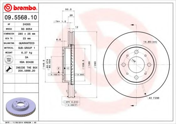 BREMBO 09.5568.10