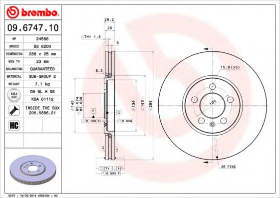 BREMBO 09.6747.10