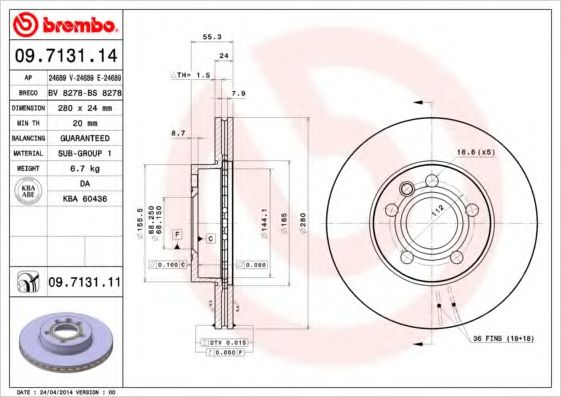 BREMBO 09.7131.11