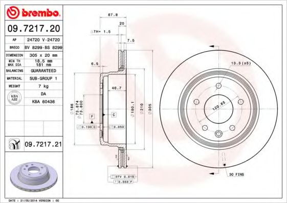 BREMBO 09.7217.20