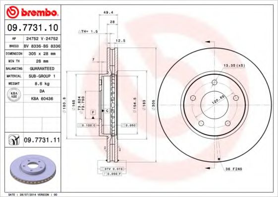 BREMBO 09.7731.11