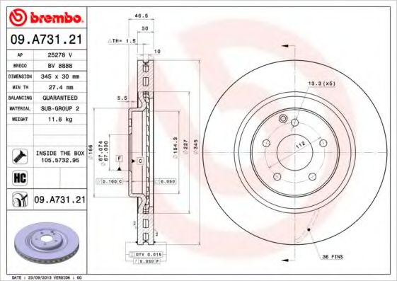 BREMBO 09.A731.21