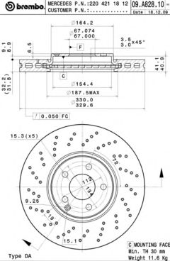 BREMBO 09.A828.11