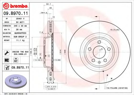 BREMBO 09.B970.11