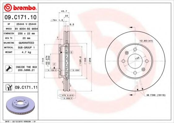 BREMBO 09.C171.11