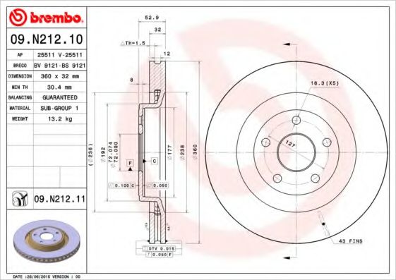 BREMBO 09.N212.11