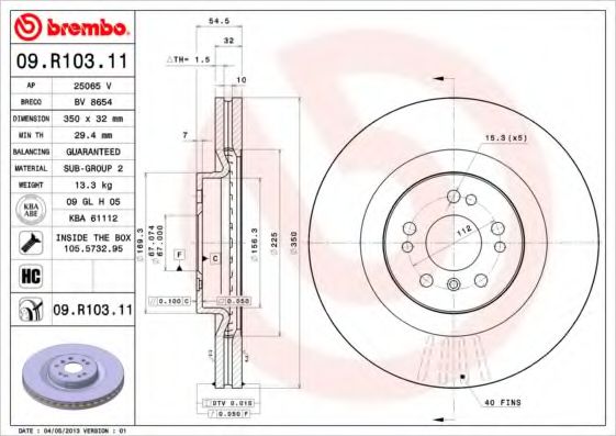 BREMBO 09.R103.11